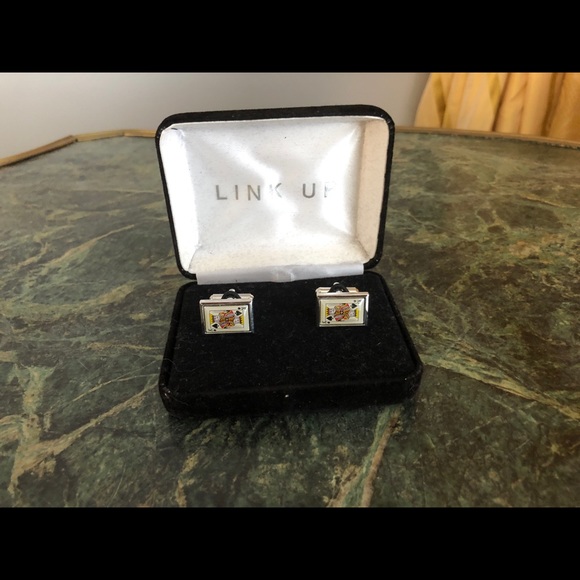 Link Up Cards Cufflinks, New In Box - Picture 8 of 9